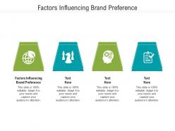 Factors influencing brand preference ppt powerpoint presentation visual aids infographic template cpb