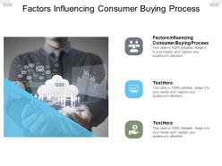 Factors influencing consumer buying process ppt powerpoint presentation layouts cpb