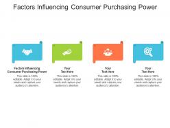Factors influencing consumer purchasing power ppt powerpoint presentation show graphics cpb
