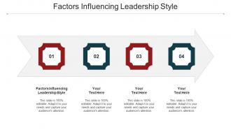 Factors Influencing Leadership Style Ppt Powerpoint Presentation File Information Cpb