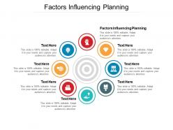 Factors influencing planning ppt powerpoint presentation outline template cpb