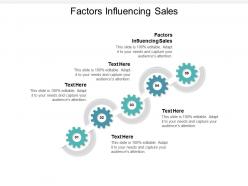 Factors influencing sales ppt powerpoint presentation gallery rules cpb