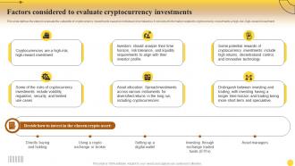 Factors Investments Comprehensive Guide For Mastering Cryptocurrency Investments Fin SS
