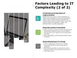 Factors leading to it complexity disparate systems ppt powerpoint presentation gallery visuals