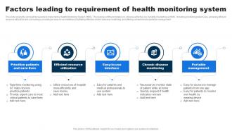 Factors Leading To Requirement Of Health Monitoring System