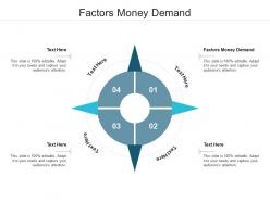 Factors money demand ppt powerpoint presentation infographics designs cpb
