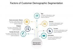 Factors of customer demographic segmentation