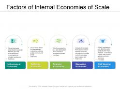 Factors of internal economies of scale