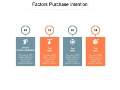 Factors purchase intention ppt powerpoint presentation icon show cpb