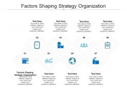 Factors shaping strategy organization ppt powerpoint presentation styles samples cpb