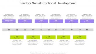 Factors Social Emotional Development In Powerpoint And Google Slides Cpb