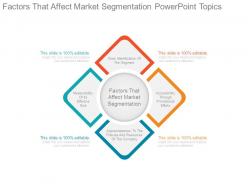 Factors that affect market segmentation powerpoint topics
