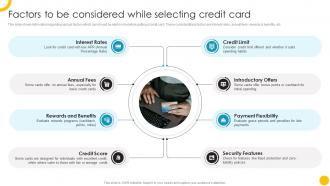 Factors To Be Considered Guide To Use And Manage Credit Cards Effectively Fin SS