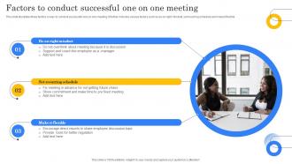 Factors To Conduct Successful One On One Meeting