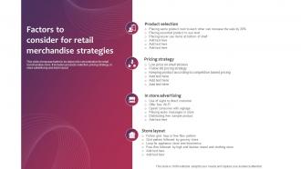 Factors To Consider For Retail Merchandise Strategies