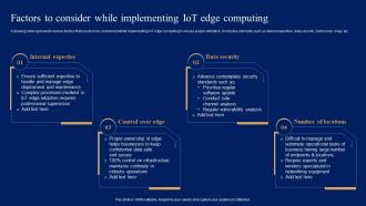 Factors To Consider While Implementing G Comprehensive Guide For IoT Edge IOT SS