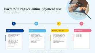 Factors To Reduce Online Payment Risk