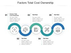 Factors total cost ownership ppt powerpoint presentation gallery template cpb