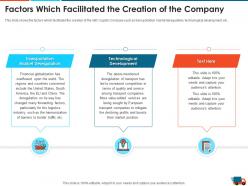 Factors which facilitated the creation of the company logistics strategy to increase the supply chain performance