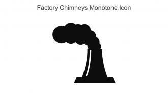 Factory Chimneys Monotone Icon In Powerpoint Pptx Png And Editable Eps Format