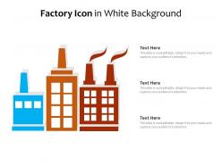 Factory icon in white background