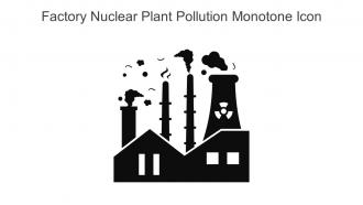 Factory Nuclear Plant Pollution Monotone Icon In Powerpoint Pptx Png And Editable Eps Format