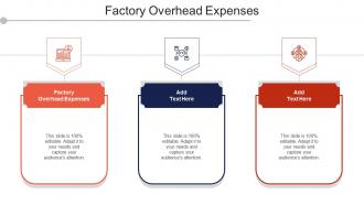 Factory Overhead Expenses Ppt Powerpoint Presentation Professional Graphics Pictures Cpb