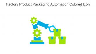 Factory Product Packaging Automation Colored Icon In Powerpoint Pptx Png And Editable Eps Format