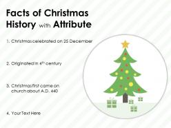 Facts of christmas history with attribute