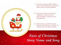 Facts of christmas story name and song