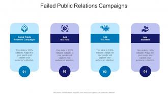 Failed Public Relations Campaigns In Powerpoint And Google Slides Cpb