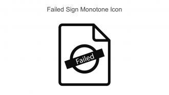 Failed Sign Monotone Icon In Powerpoint Pptx Png And Editable Eps Format