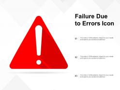 Failure due to errors icon