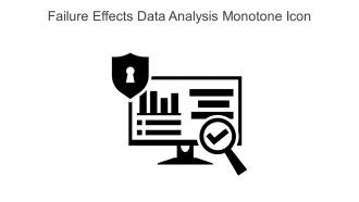Failure Effects Data Analysis Monotone Icon In Powerpoint Pptx Png And Editable Eps Format