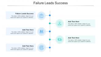 Failure Leads Success Ppt Powerpoint Presentation Gallery Samples Cpb