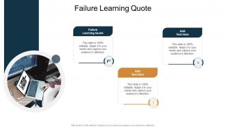 Failure Learning Quote In Powerpoint And Google Slides Cpb