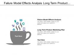 Failure model effects analysis long term product marketing plan
