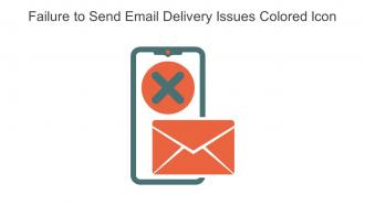 Failure To Send Email Delivery Issues Colored Icon In Powerpoint Pptx Png And Editable Eps Format