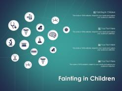 Fainting in children ppt powerpoint presentation pictures aids