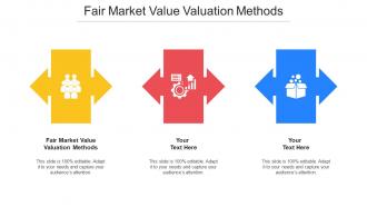 Fair Market Value Valuation Methods Ppt Powerpoint Presentation Show Cpb
