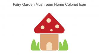 Fairy Garden Mushroom Home Colored Icon In Powerpoint Pptx Png And Editable Eps Format