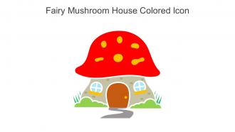 Fairy Mushroom House Colored Icon In Powerpoint Pptx Png And Editable Eps Format