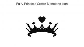 Fairy Princess Crown Monotone Icon In Powerpoint Pptx Png And Editable Eps Format