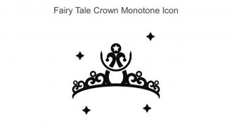 Fairy Tale Crown Monotone Icon In Powerpoint Pptx Png And Editable Eps Format