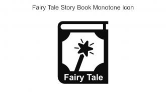 Fairy Tale Story Book Monotone Icon In Powerpoint Pptx Png And Editable Eps Format