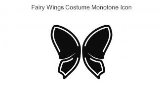 Fairy Wings Costume Monotone Icon In Powerpoint Pptx Png And Editable Eps Format