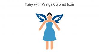Fairy With Wings Colored Icon In Powerpoint Pptx Png And Editable Eps Format