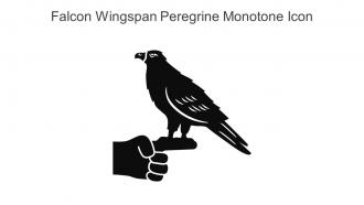 Falcon Wingspan Peregrine Monotone Icon In Powerpoint Pptx Png And Editable Eps Format