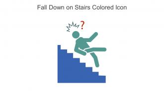 Fall Down On Stairs Colored Icon In Powerpoint Pptx Png And Editable Eps Format