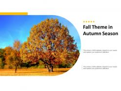 Fall theme in autumn season